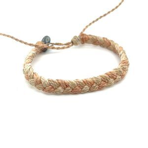 Pura Vida Tone Colors Beige Braided Bracelet